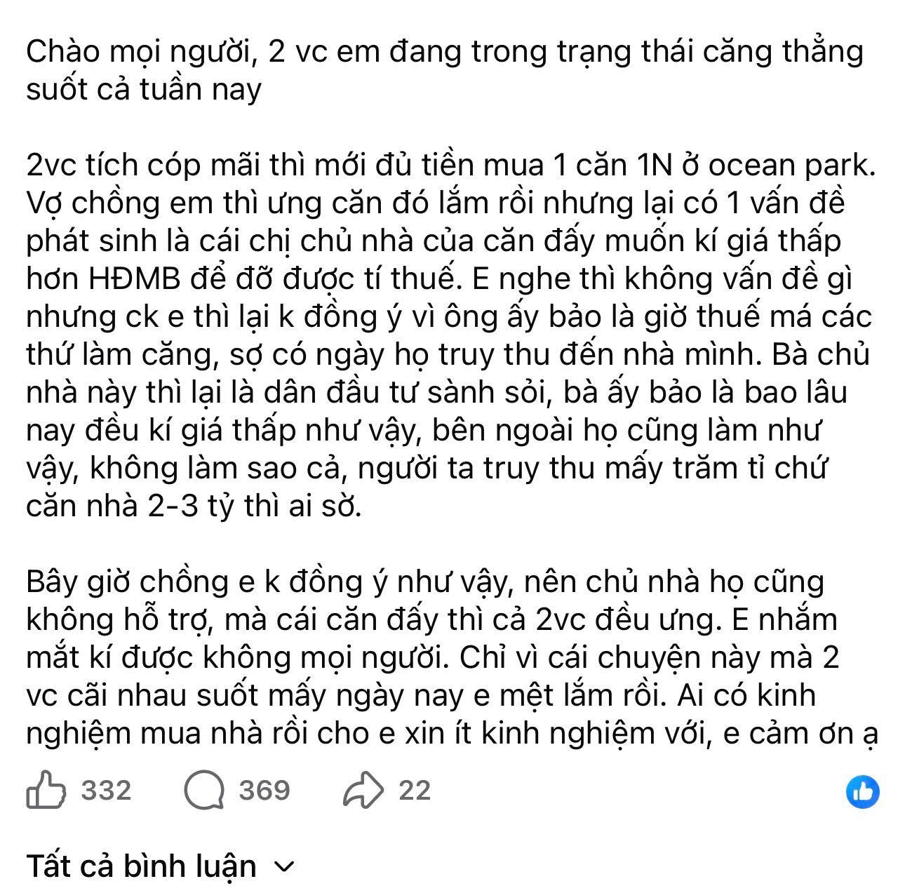Mua nhà suýt thành… cãi nhau: ký đúng giá hay ký thấp để né thuế? - 1