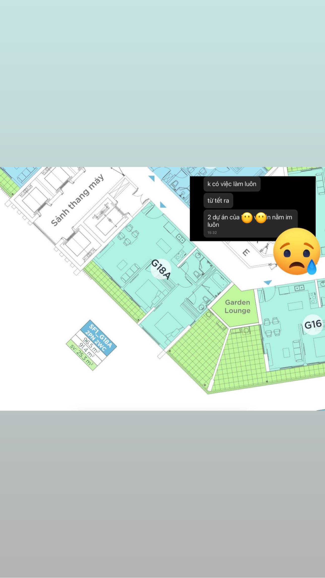 Mất thanh khoản thì những căn hộ lỗi thiết kế, lỗi phong thuỷ, số xấu, tầng thấp cá hoặc trên cùng chắc là khóc ra tiếng… 😬  - 1