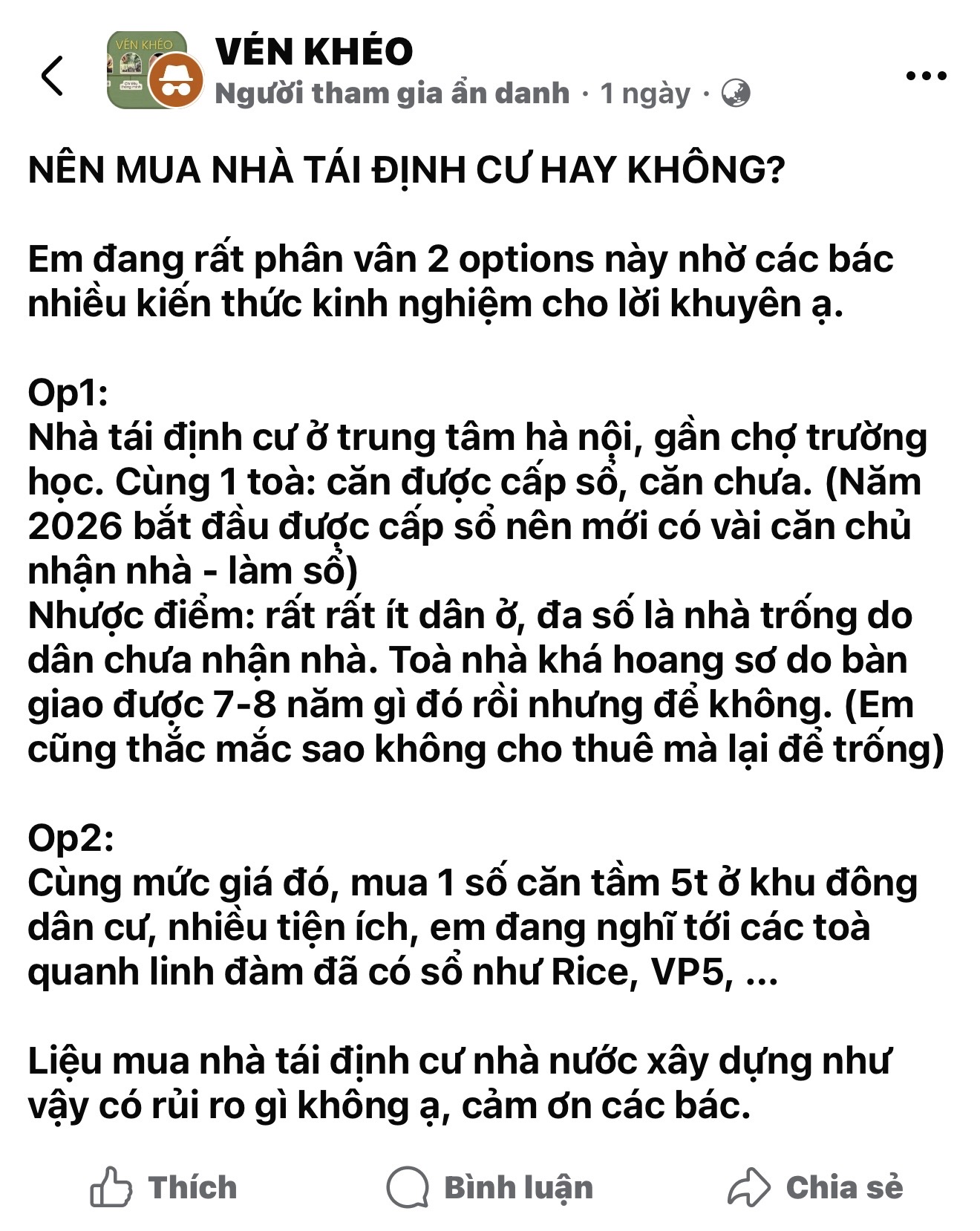 Có nên mua nhà tái định cư hay không? - 1