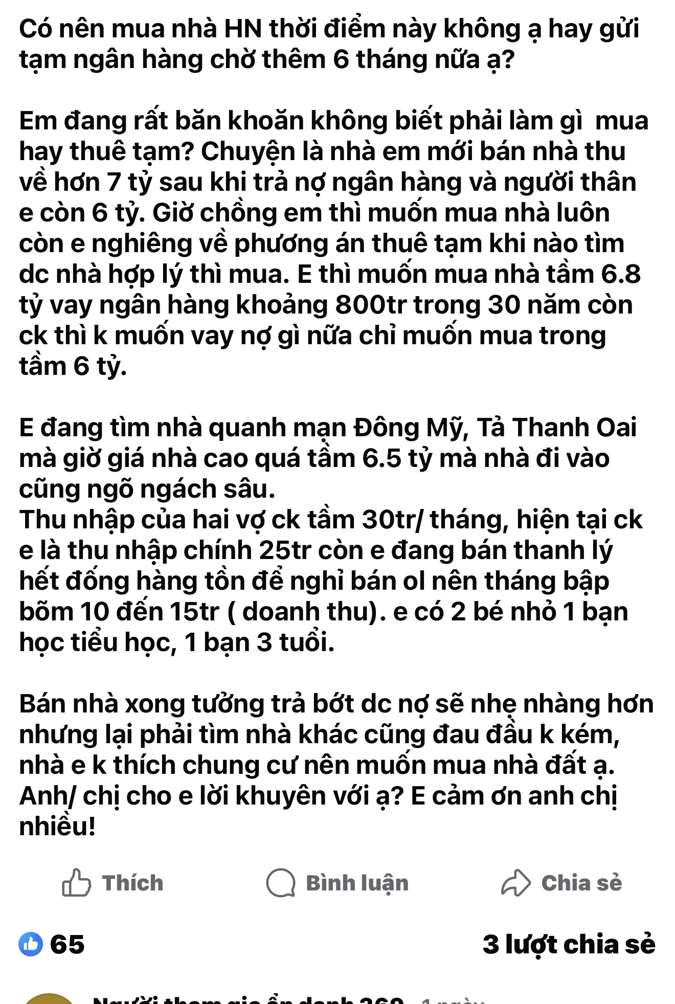 Có những câu chuyện đọc xong mới thấy, ở Hà Nội bây giờ mua nhà không còn đơn thuần là chuyện “thích thì mua”, mà là một bài toán tâm lý, tài chính và cả sự đánh đổi - 1