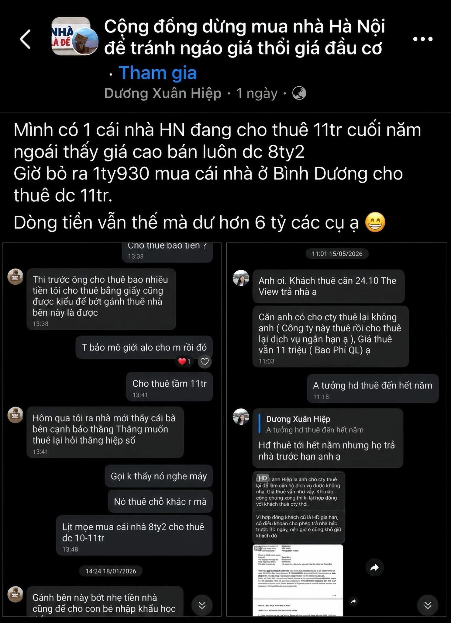Nhiều bác ở trong nhóm "dừng mua nhà Hà Nội để tránh ngáo giá" chắc xót xa tiếc nuối nhiều lắm - 1