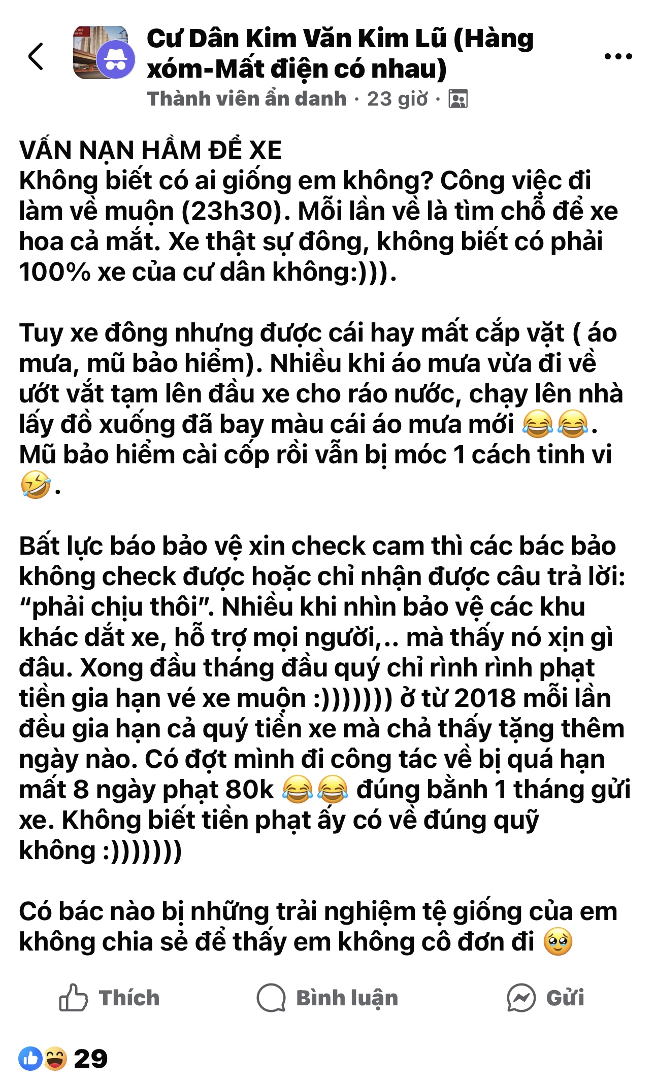 Hầm để xe chung cư: Mua nhà được tặng… “Trò chơi may rủi” mỗi tối - 1