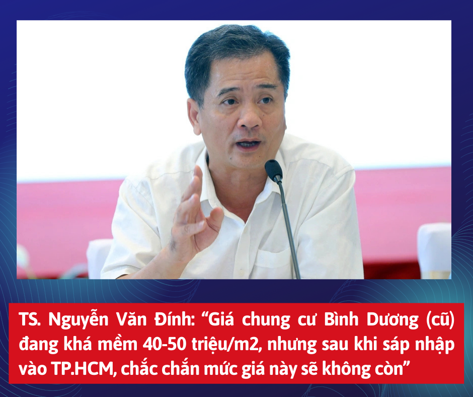 Giá chung cư Bình Dương (cũ)đang khá mềm 40-50 triệu/m2, nhưng sau khi sáp nhập vào TP.HCM, chắc chắn mức giá này sẽ không còn - 1