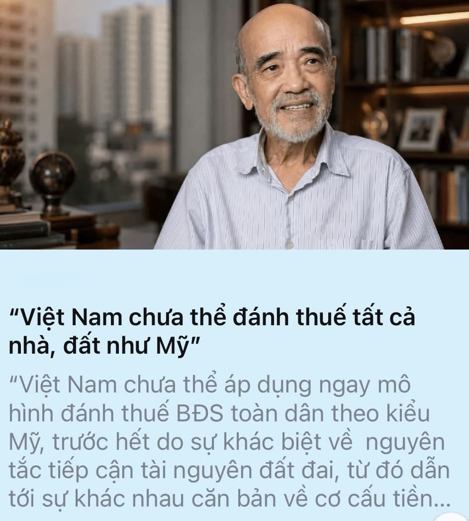 “Muốn đánh thuế bất động sản như Mỹ thì trước hết điều kiện sống của người dân phải giống Mỹ. Quy định thuế cũng phải nhìn vào cơ cấu đồng lương”  - 1