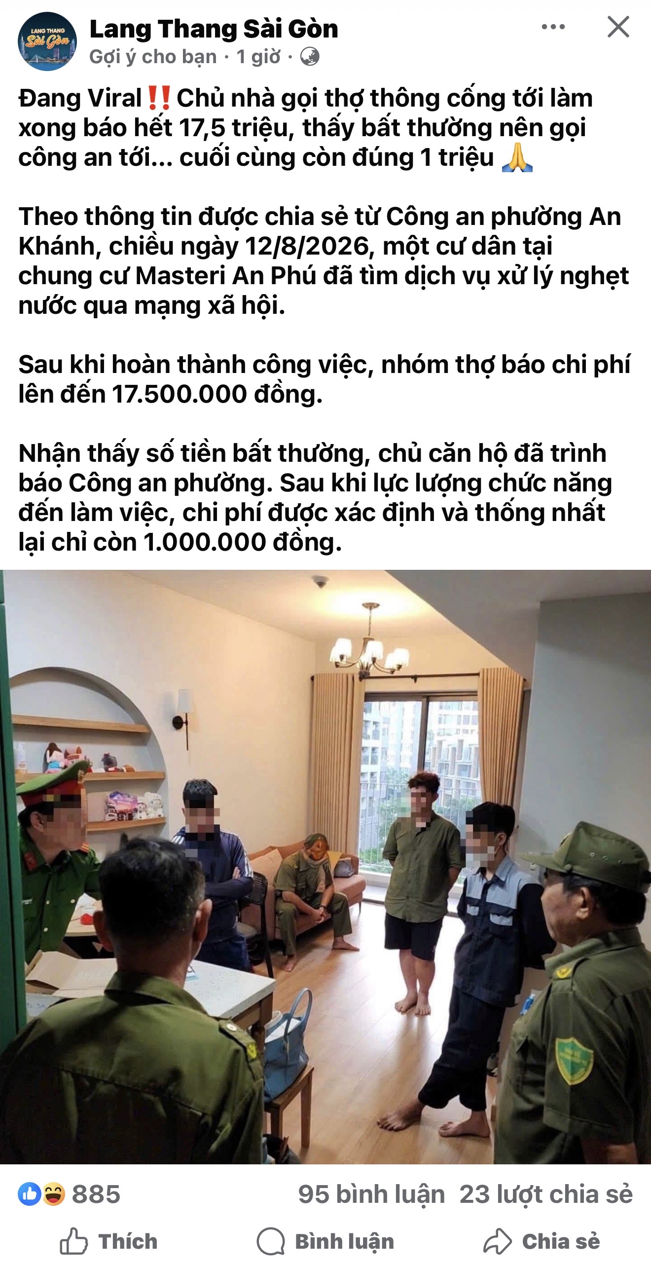 Đừng nghĩ ở chung cư sang xịn mịn là không bị bọn thông cống lừa, các bác nên cẩn trọng nhé! - 1