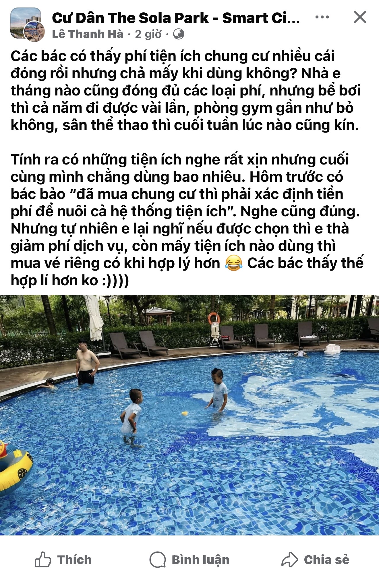 Nỗi niềm “ví xẹp” và triết lý “nuôi tiện ích” của dân chung cư - 1