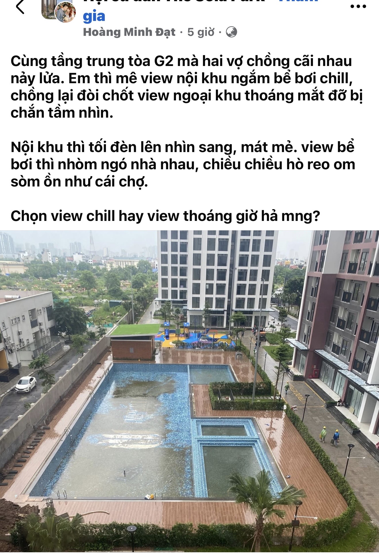 Câu chuyện "View chill hay View thoáng" này là nỗi niềm quốc dân của hầu như mọi gia đình khi đi mua nhà - 1