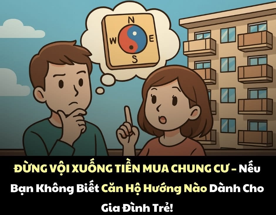 Đừng vội xuống tiền mua chung cư nếu không biết căn hộ hướng nào dành cho gia đình trẻ - 1