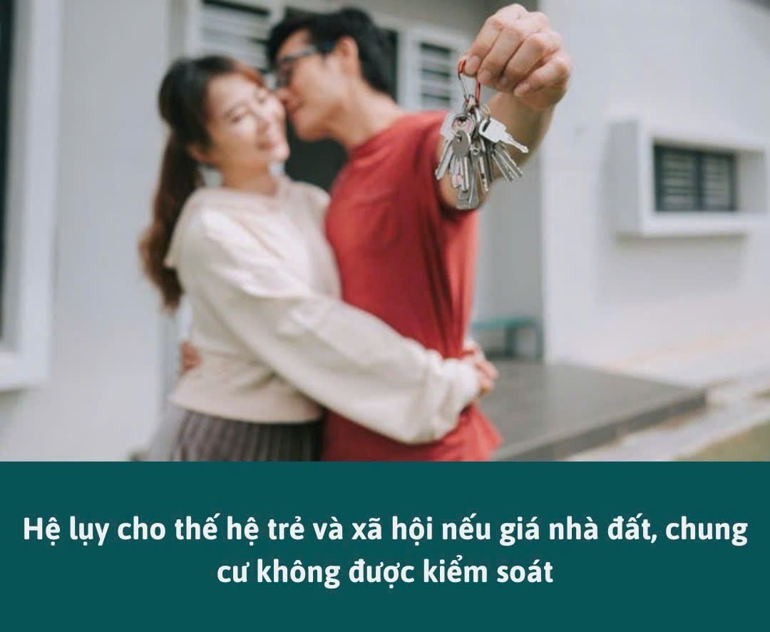 Thế hệ trẻ và xã hội sẽ đối mặt với nhiều áp lực nếu giá nhà đất, chung cư không được kiểm soát - 1