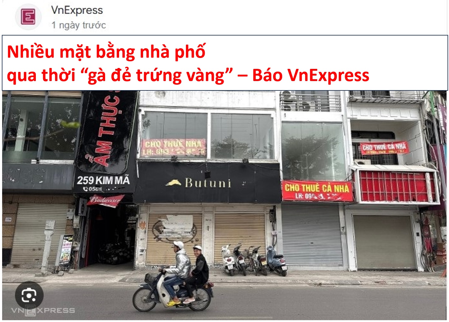 Mặt bằng bỏ trống kéo dài, nhà mặt tiền có nguy cơ giảm giá trị  - 1