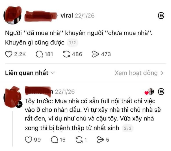 Đang viral trên Facebook, người đã mua nhà hay khuyên người chưa mua nhà - 1