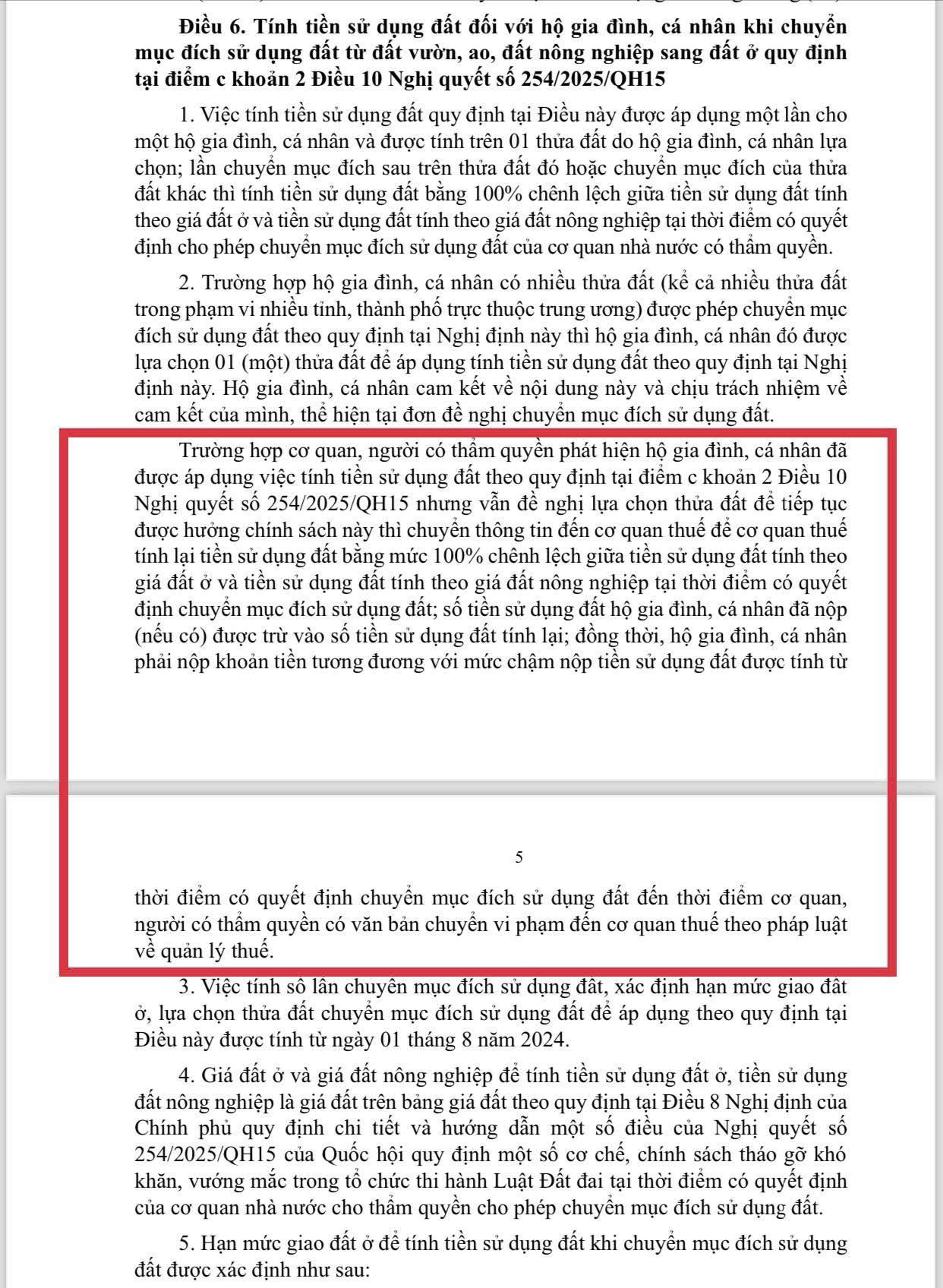 Nếu phát hiện gian dối để hưởng ưu đãi tiền sử dụng đất, người dân sẽ phải nộp 100% chênh lệch giá đất cộng với tiền phạt chậm nộp  - 2