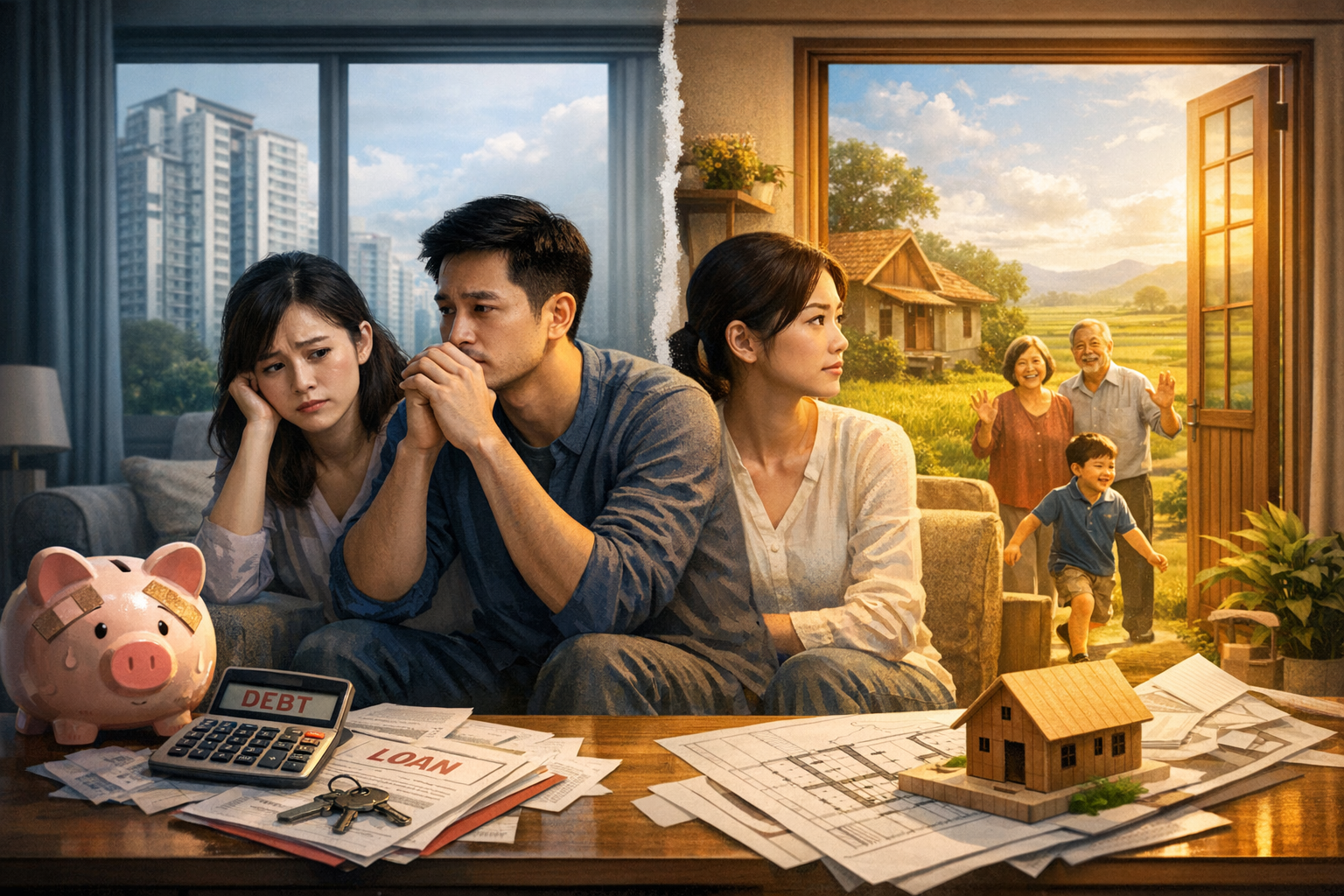 Chào các bác, lại là câu chuyện "muôn thuở" về cái sổ đỏ và những ông bố bà mẹ chồng thích nắm đằng chuôi đây.  - 1