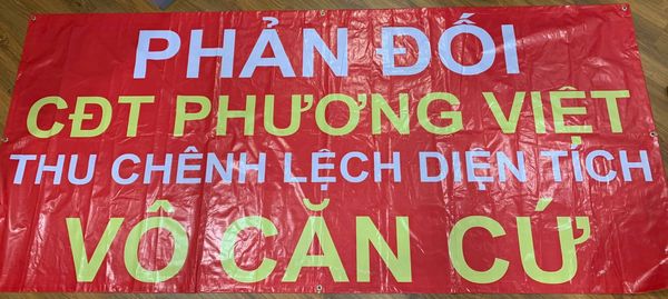 Một số căn hộ đ&atilde; treo băng r&ocirc;n để phản &aacute;nh chủ đầu tư.