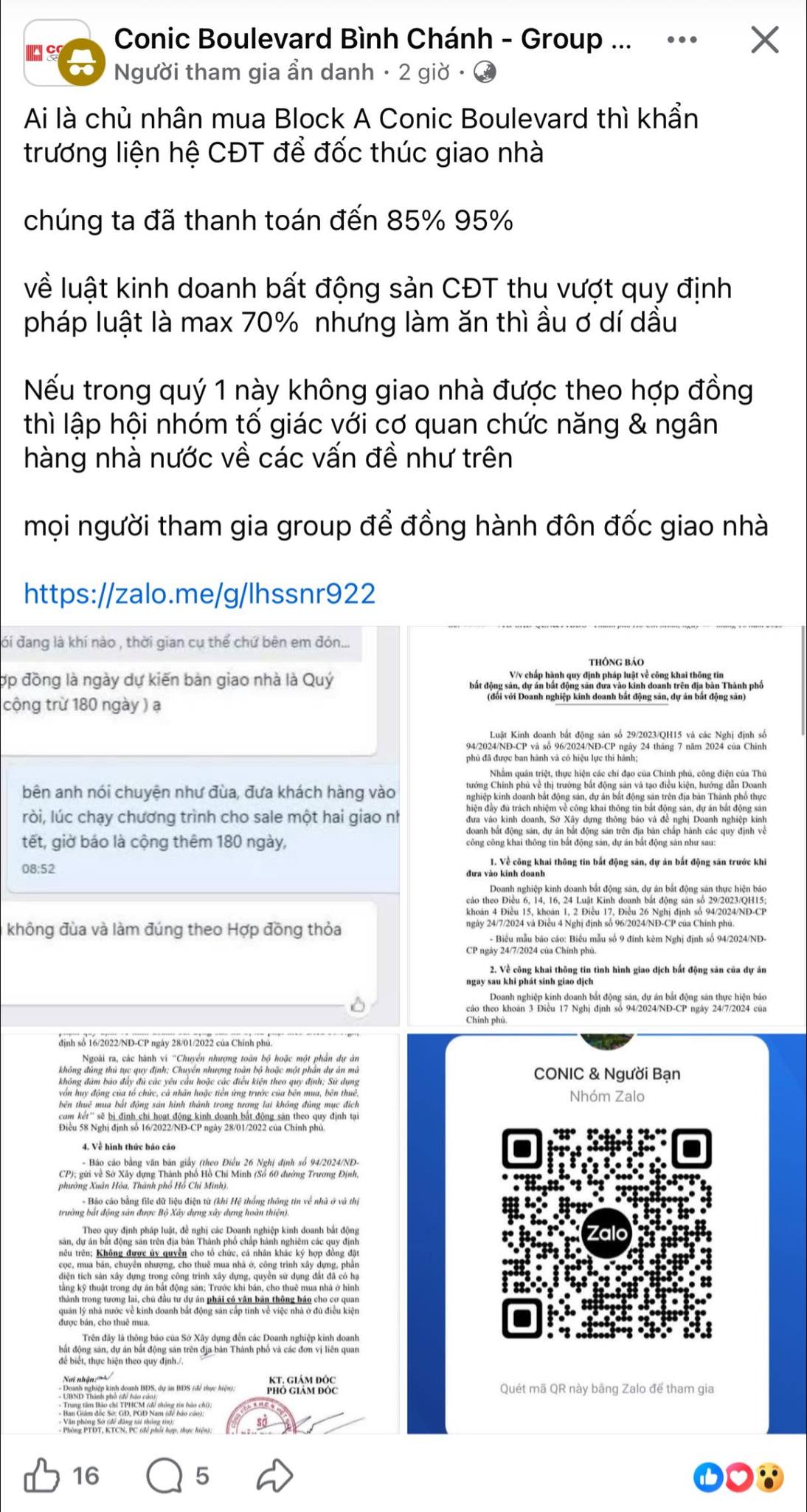 🏗️ Conic Boulevard: Khi người mua nhà trả 90% tiền mà vẫn chưa thấy… chìa khóa đâu  - 1