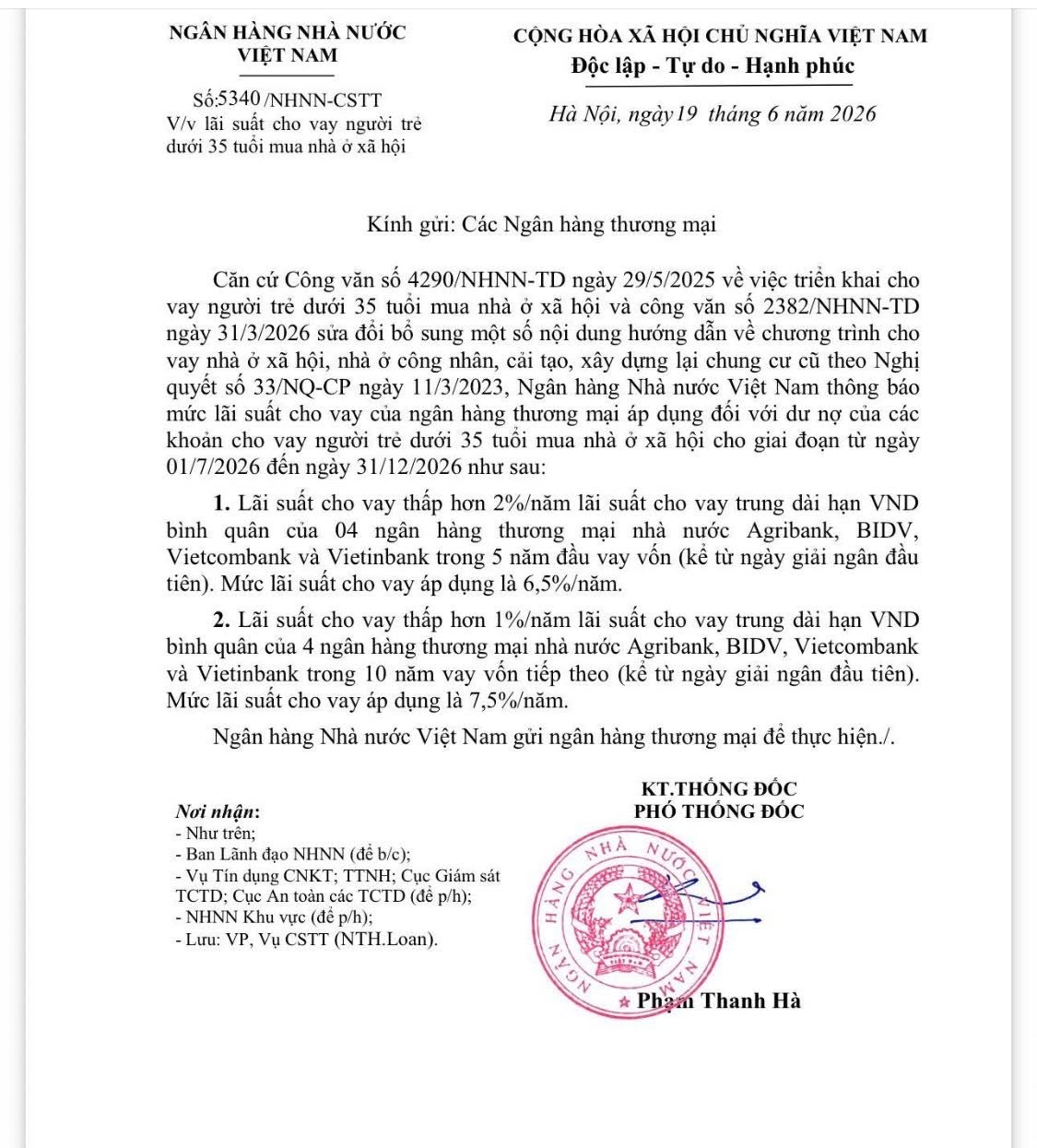 Từ 1/7, người dưới 35 tuổi vay mua nhà ở xã hội sẽ chịu mức lãi suất 6,5%/năm trong 5 năm đầu, thay vì 5,9% như trước.  - 1
