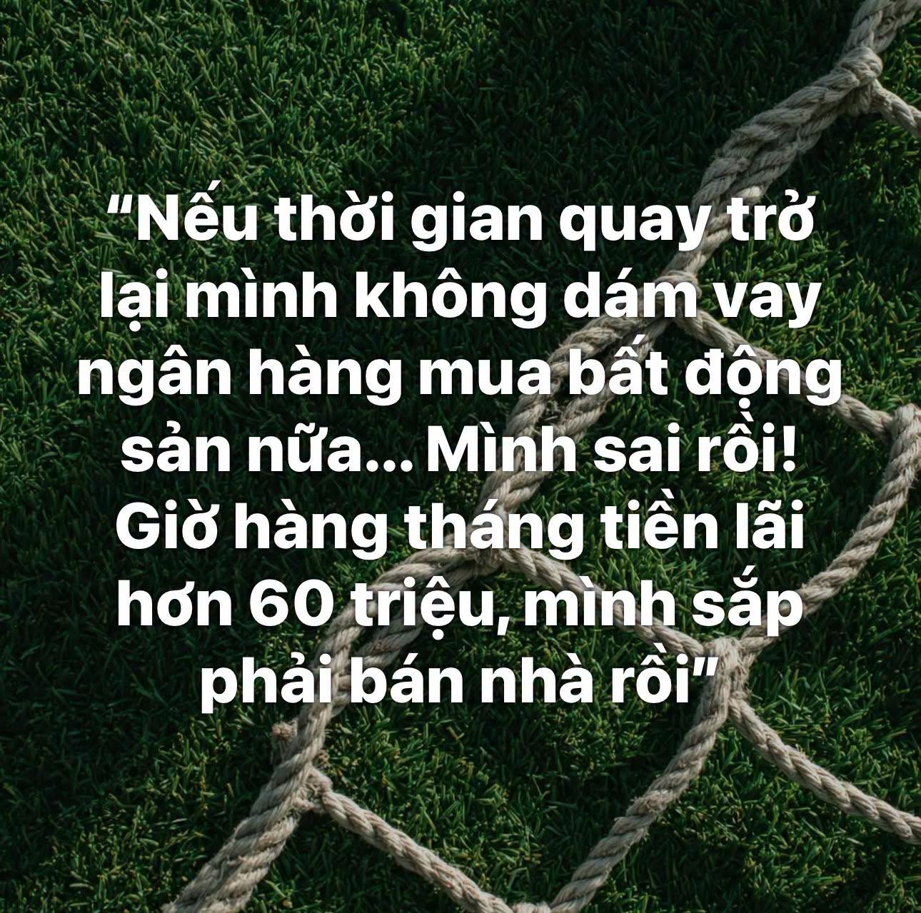 "Nếu được quay lại, mình sẽ không dám vay ngân hàng mua bất động sản nữa..."  - 1