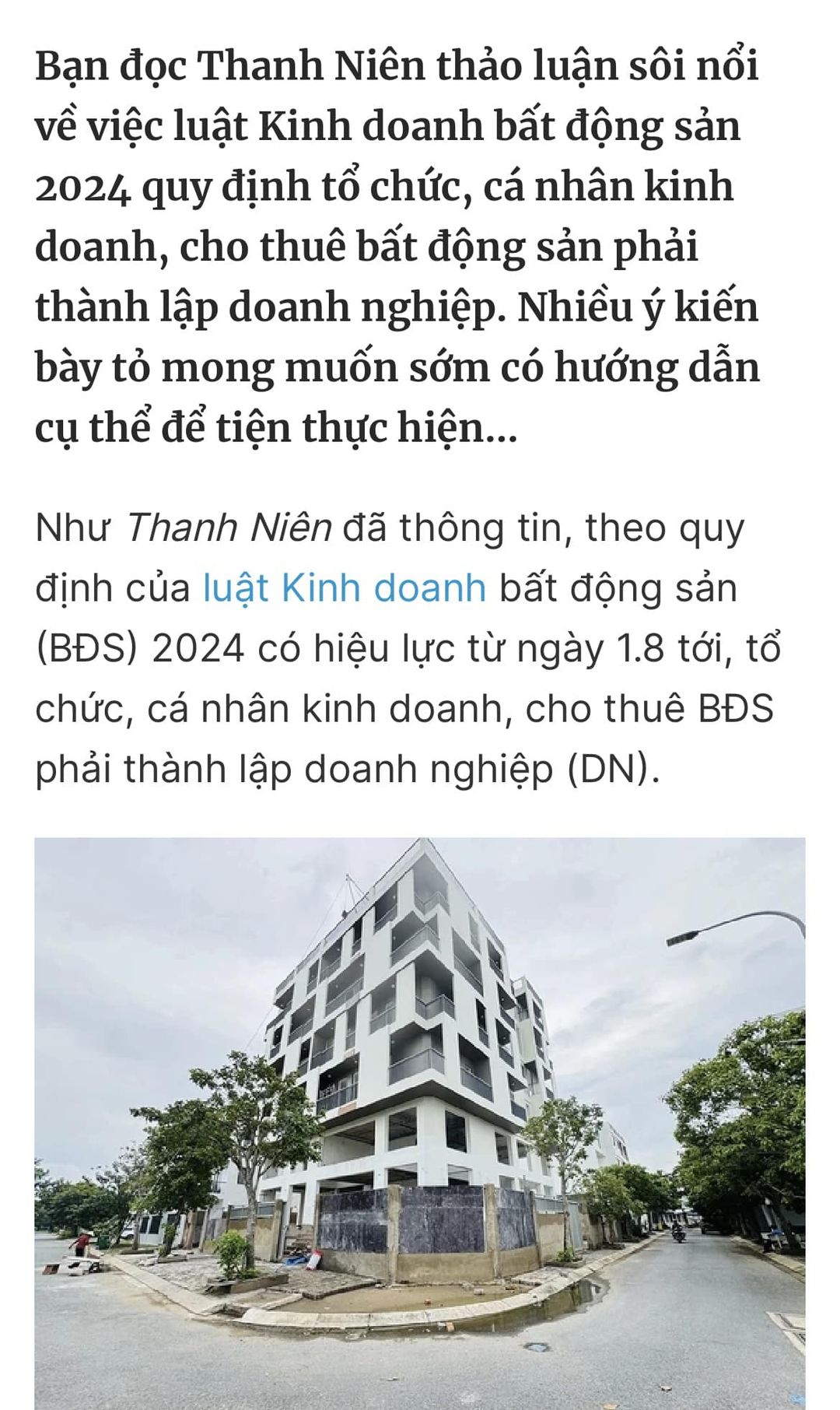 Lợi và Hại khi cho thuê nhà phải thành lập Doanh Nghiệp (DN)  - 1