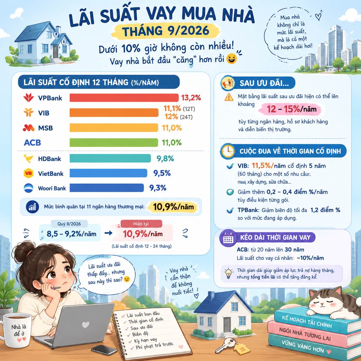 VPBank 13,2%, VIB 11,1%... Nhìn bảng lãi suất tháng 9 mà muốn "tiền đình" anh em ạ! 😵‍💫  - 1