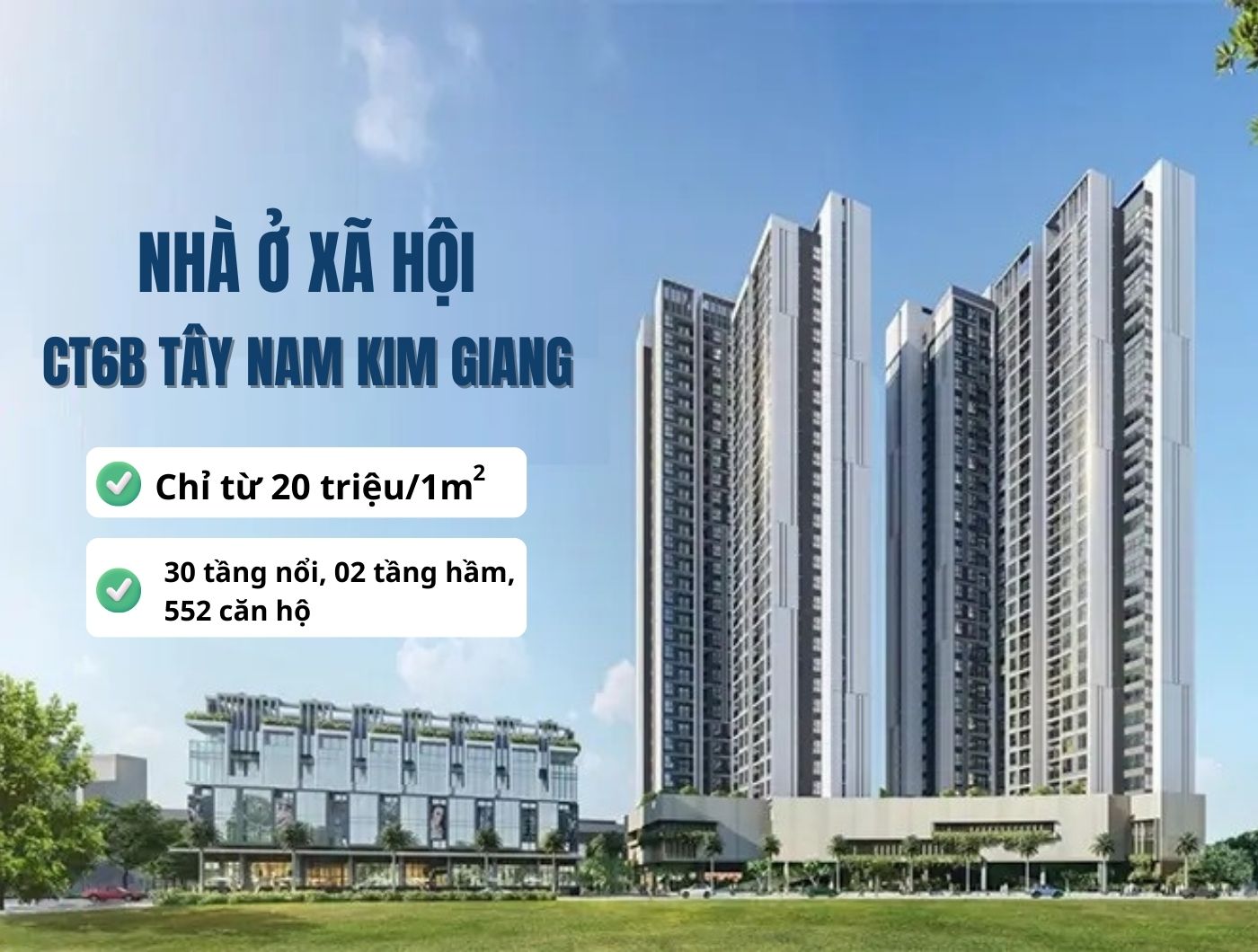 Nhà ở xã hội CT6B Tây Nam Kim Giang  - 1