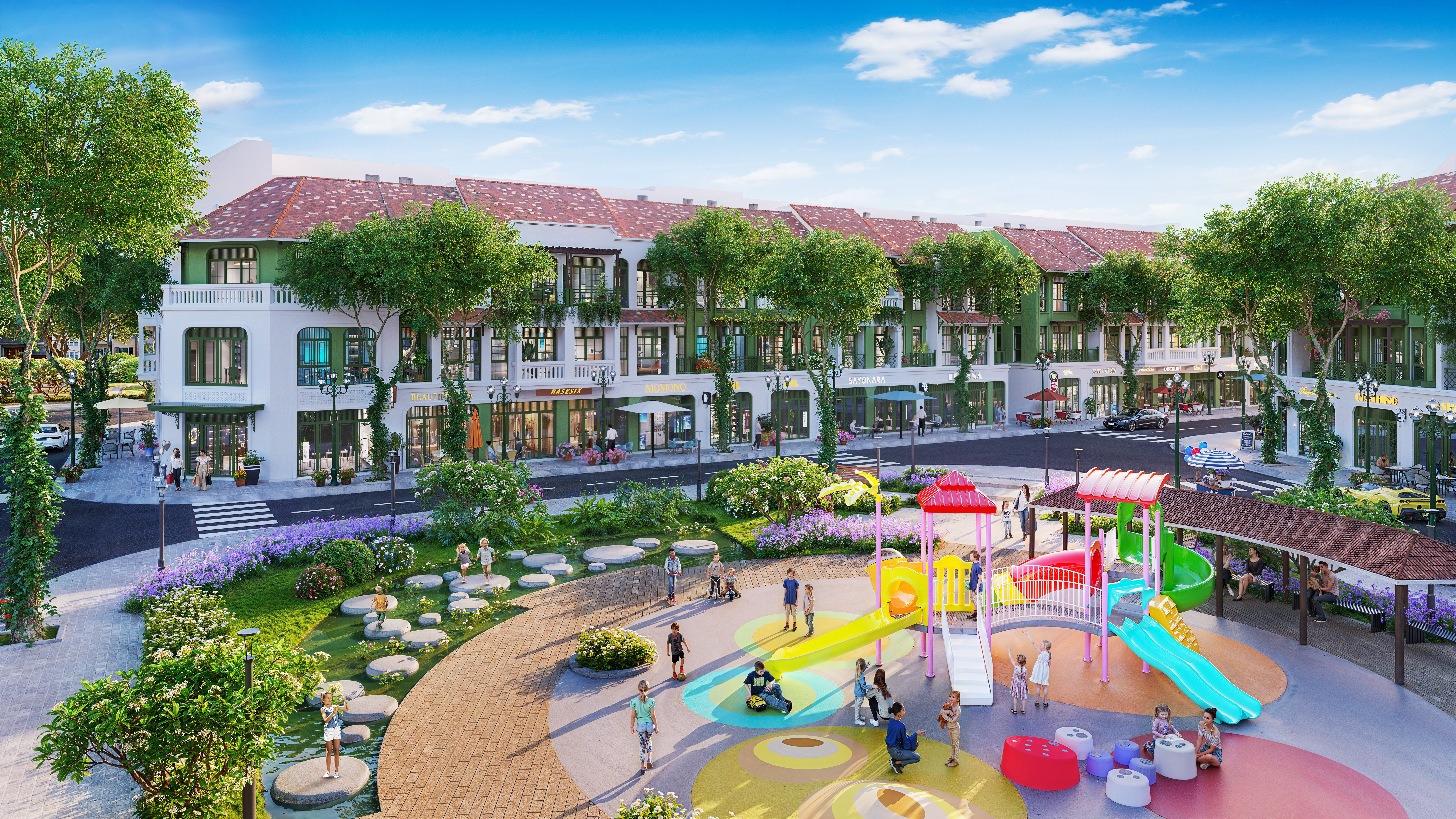 Hệ tiện &iacute;ch nội khu được bố tr&iacute; đồng bộ, đa dạng (Ảnh: Sun Property) &nbsp;