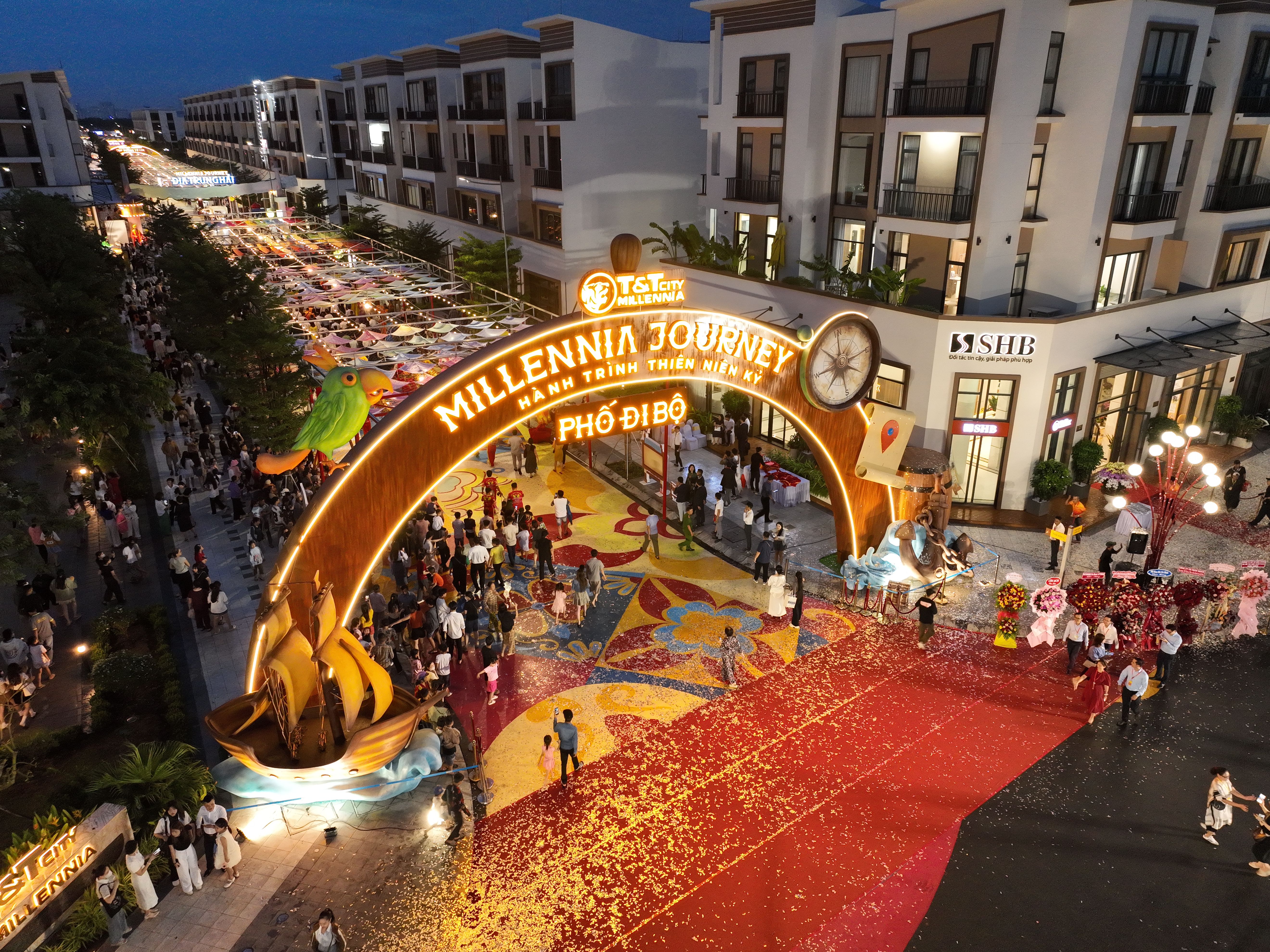 Phố đi bộ Millennia Journey tại T&amp;T City Millennia