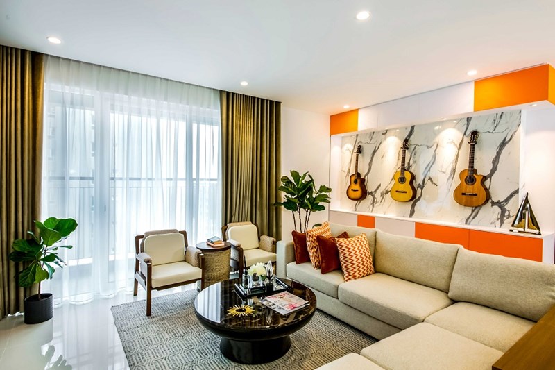 Căn 3 phòng ngủ, diện tích thông thủy: 99.48 – 100.58m2
