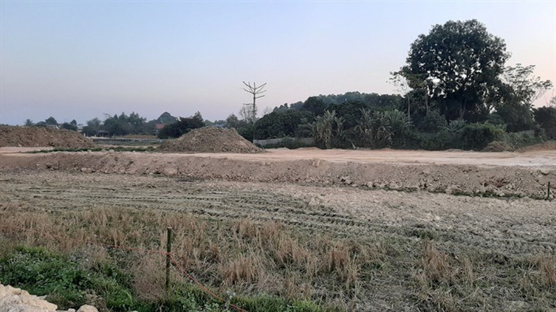 Nhiều nhà dân và diện tích đất ruộng vẫn chưa được thu hồi ở dự án Danko City Thái Nguyên. (Ảnh: Nông Nghiệp). 