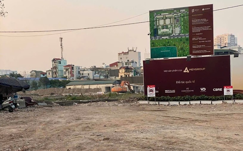 Hiện trang dự &aacute;n Rivea H&agrave; Nội