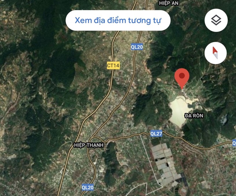 NovaWorld Đ&agrave; Lạt c&oacute; quy m&ocirc; 650 ha, nằm gần hồ Đạ R&ograve;n. (Ảnh chụp m&agrave;n h&igrave;nh). &nbsp;