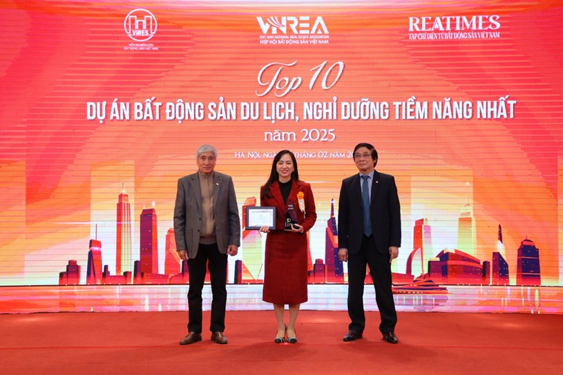 Dự án Sun Urban City Hà Nam được vinh danh Top 10 dự án bất động sản, du lịch nghỉ dưỡng tiềm năng nhất năm 2025.