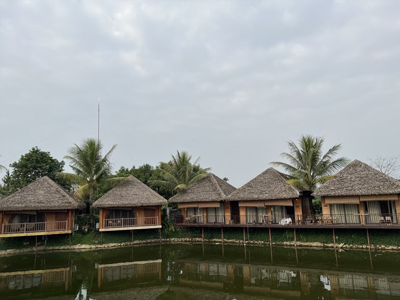 Kinh doanh trang trại kết hợp với nghỉ dưỡng (farmstay) đ&atilde; trở th&agrave;nh tr&agrave;o lưu nở rộ ở c&aacute;c quận, huyện ngoại th&agrave;nh H&agrave; Nội. Ảnh: Thu Giang