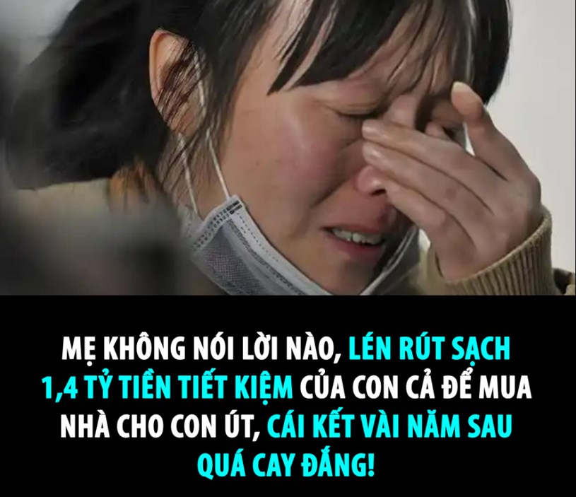 Mẹ không nói lời nào, lén rút sạch 1,4 tỷ tiền tiết kiệm của con cả để mua nhà cho con út, cái kết vài năm sau quá cay đắng! - Ảnh 1