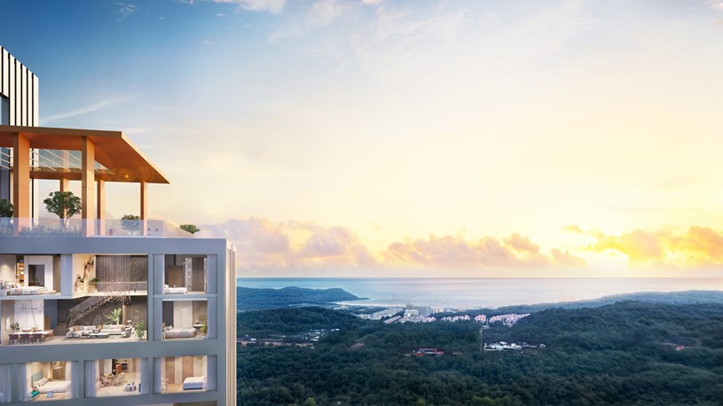 Căn hộ The Sunset sở hữu tầm nh&igrave;n hướng B&atilde;i Kem - một trong những b&atilde;i biển đẹp nhất h&agrave;nh tinh Ảnh: Sun Group.