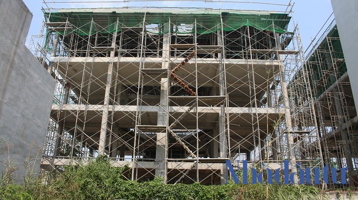 Dự án Villa Park giai đoạn 2 hiện đã hoàn thành xong phần sườn của công trình. Ảnh: Chu Ký