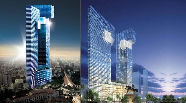 Phối cảnh dự &aacute;n&nbsp;văn ph&ograve;ng - thương mại - dịch vụ - căn hộ ở - kh&aacute;ch sạn 6 sao v&agrave; văn ph&ograve;ng kh&aacute;ch sạn (officetel) tại khu tứ gi&aacute;c Bến Th&agrave;nh, phường Nguyễn Th&aacute;i B&igrave;nh, quận 1.