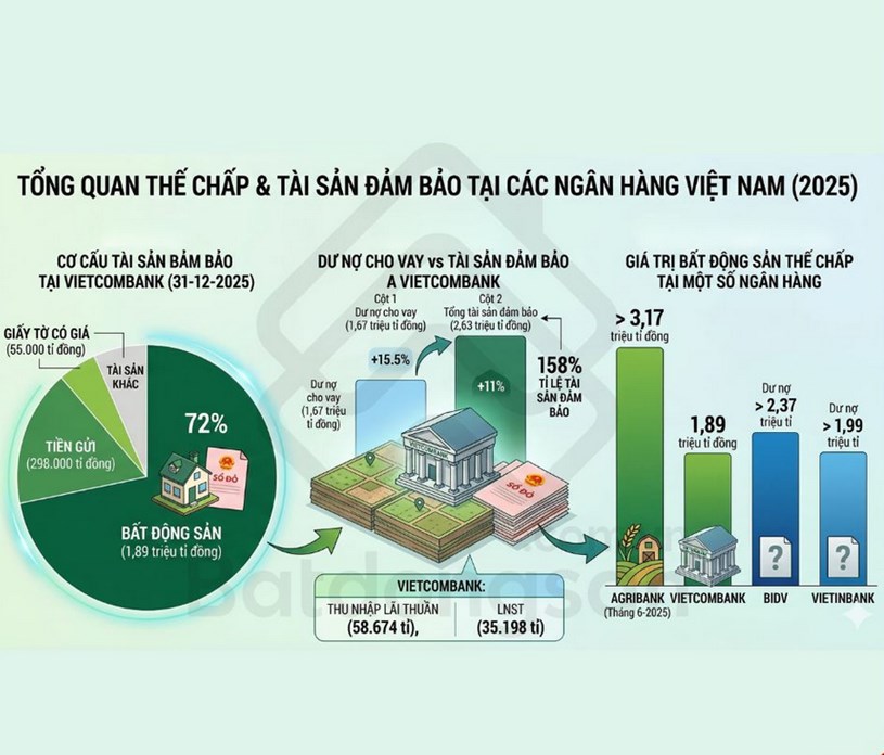 Nghe con số 1,89 triệu tỷ đồng tài sản thế chấp là bất động sản tại Vietcombank mà xỉu ngang  - Ảnh 1