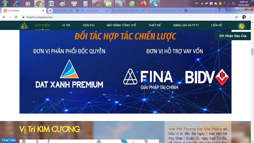 Dự &aacute;n được quảng c&aacute;o rầm rộ tr&ecirc;n Internet.