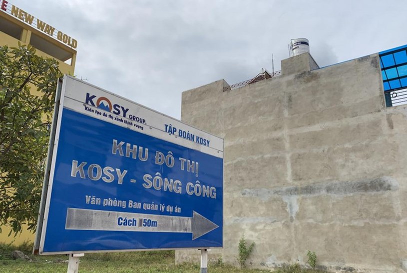 Dự &aacute;n Khu đ&ocirc; thị Kosy S&ocirc;ng C&ocirc;ng (TP. S&ocirc;ng C&ocirc;ng, tỉnh Th&aacute;i Nguy&ecirc;n) cũng nằm trong danh s&aacute;ch c&aacute;c t&agrave;i sản được Kosy Group mang đi "cắm" để vay tiền ng&acirc;n h&agrave;ng.