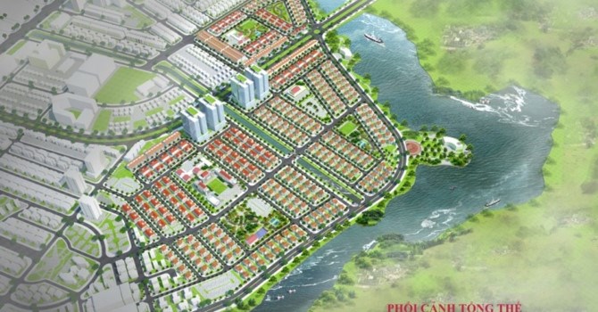 Phối cảnh dự án của Công ty CP Đầu tư Bất động sản Prime Land bỏ hoang ở Mê Linh.