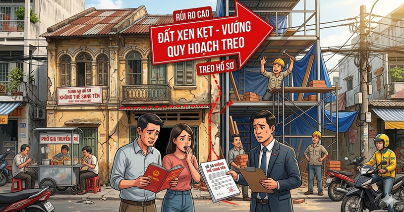 Sổ hồng cầm tay nhưng "vận may" bay mất: Mua đất nền, nhà phố cẩn thận "bẫy" nhé các bác - Ảnh 1