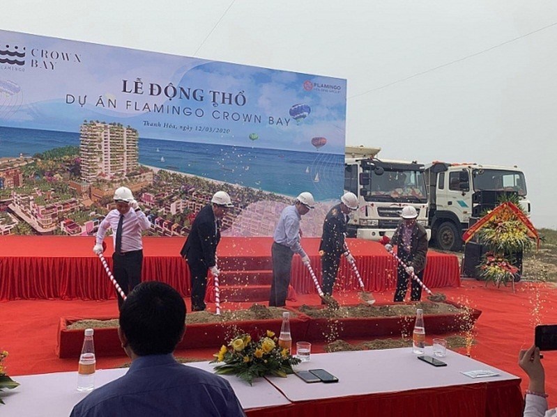 Lễ động thổ tại dự án Flamingo Crown Bay