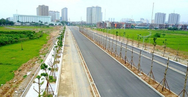 Ảnh thực tế tuyến đường Xa La Nguyễn Xiển chụp ngày 10.04.2019