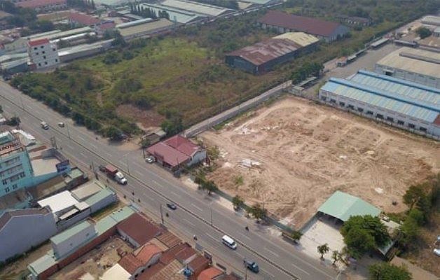  Dự án nhìn từ trên cao, nằm bên đường Đại lộ Bình Dương và được xem là khu 