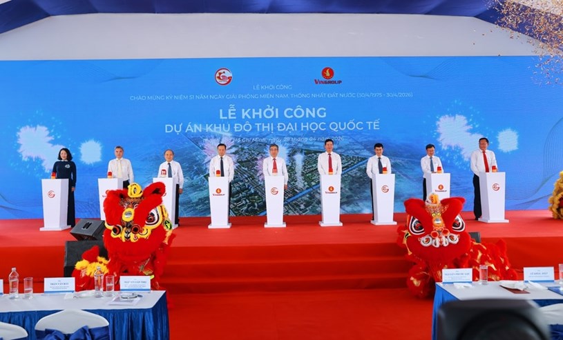 Lễ khởi c&ocirc;ng dự &aacute;n Đ&ocirc; thị Đại học Quốc tế - Th&agrave;nh phố c&ocirc;ng vi&ecirc;n tri thức đẳng cấp h&agrave;ng đầu ch&acirc;u &Aacute; của Tập đo&agrave;n Vingroup