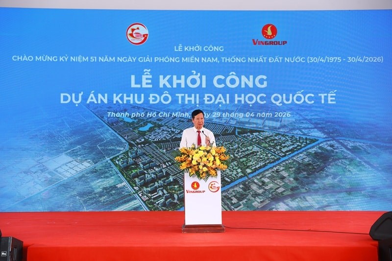 &Ocirc;ng L&ecirc; Khắc Hiệp &ndash; Ph&oacute; Chủ tịch Tập đo&agrave;n Vingroup ph&aacute;t biểu tại sự kiện