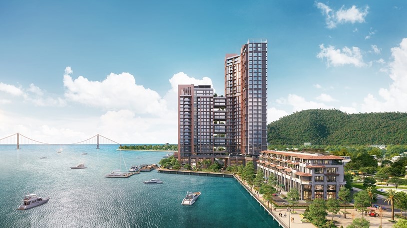 Vị trí trung tâm với đặc quyền thường ngoạn bức tranh thiên nhiên với góc nhìn 360 độ. Ảnh phối cảnh minh họa Sun Property.  