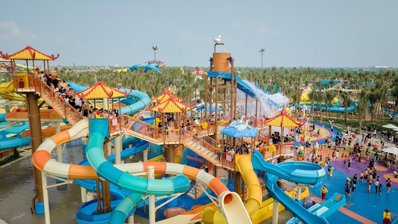 Tổ hợp trò chơi hiện đại quy tụ tại Công viên Sun World (Ảnh: Ánh Dương)