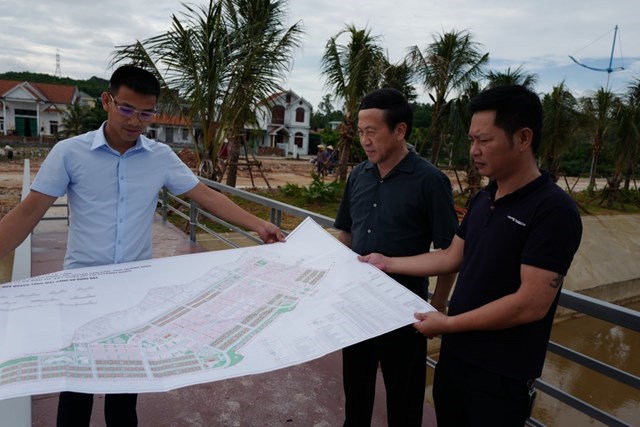 Lãnh đạo Tỉnh QN kiểm tra việc xây dựng cơ sở hạ tầng của khu Đô thị Phương Đông năm 2018