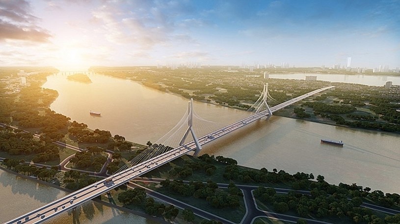 Cầu Tứ Li&ecirc;n vừa l&agrave; c&ocirc;ng tr&igrave;nh biểu tượng vừa l&agrave; động lực tăng trưởng mới của Thủ đ&ocirc;.